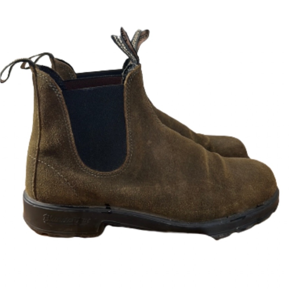 Blundstone Olive Suede Boots